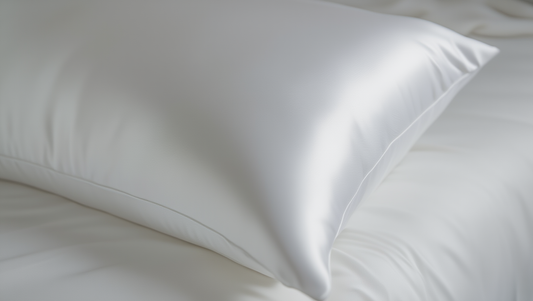 white pillow on a white bed