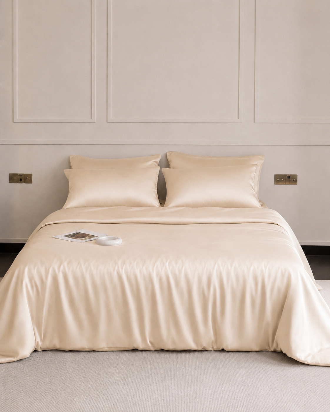 100% Mulberry Silk 3-Piece Duvet Cover Set