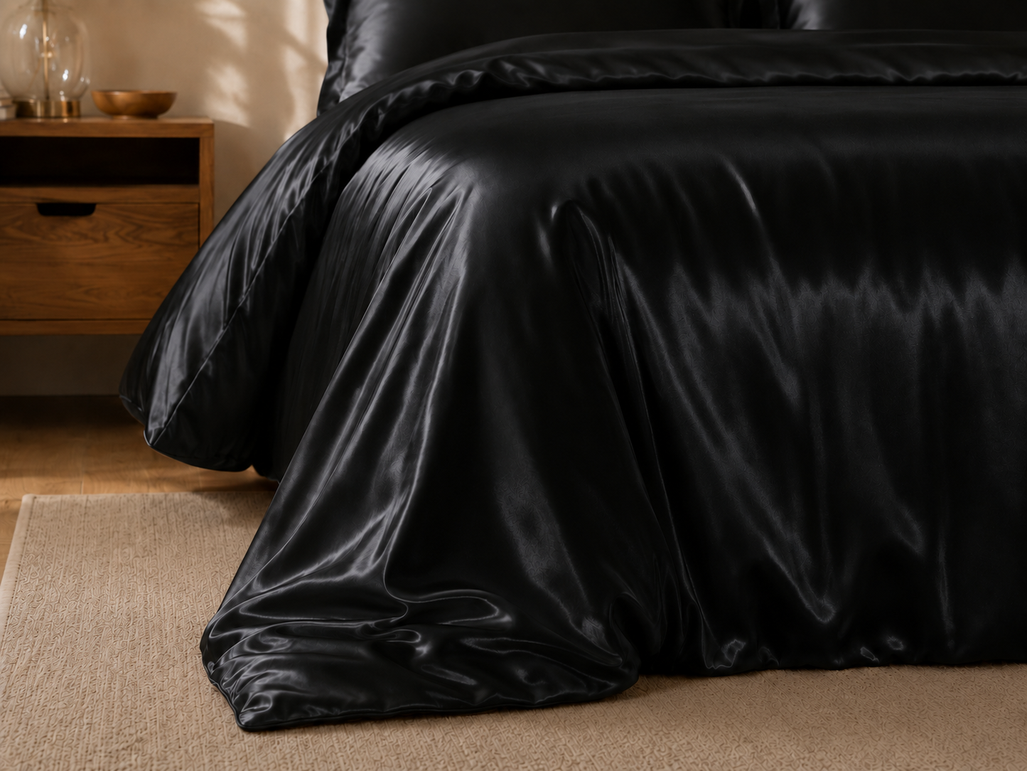 Grazamar Modal & Silk 4-Piece Duvet Cover Set