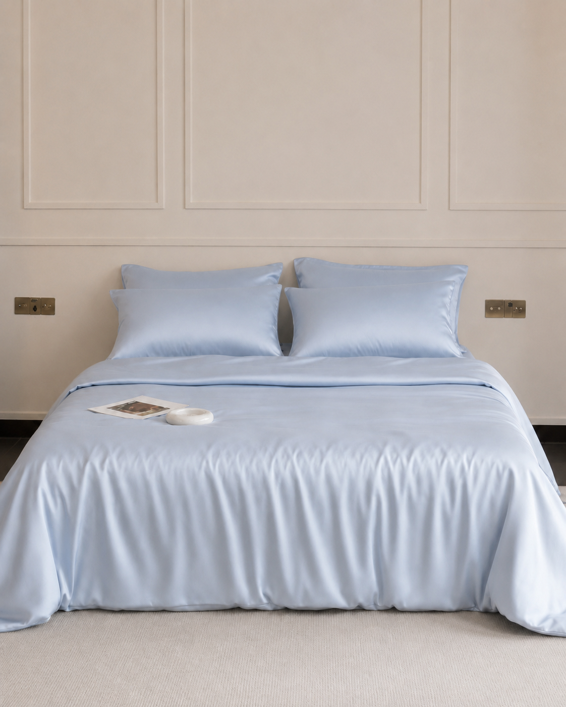 100% Mulberry Silk 3-Piece Duvet Cover Set
