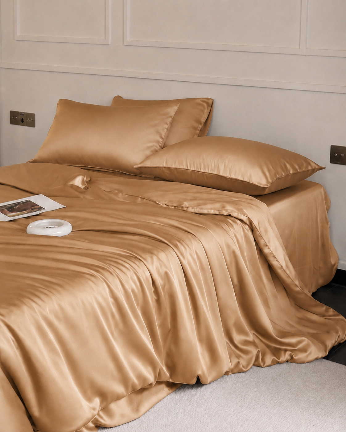 100% Mulberry Silk 3-Piece Duvet Cover Set