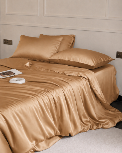 100% Mulberry Silk 3-Piece Duvet Cover Set