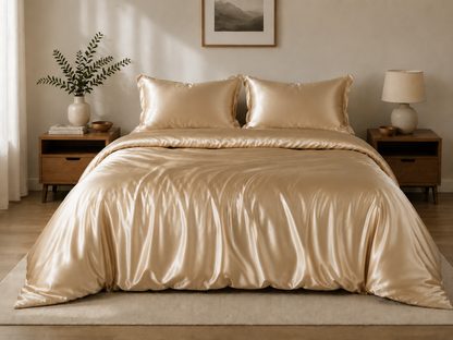 Grazamar Modal & Silk 3-Piece Duvet Cover Set