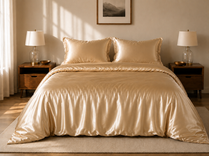 Grazamar Modal & Silk 4-Piece Duvet Cover Set