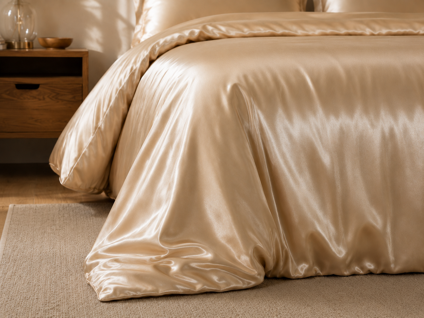 Grazamar Modal & Silk 4-Piece Duvet Cover Set