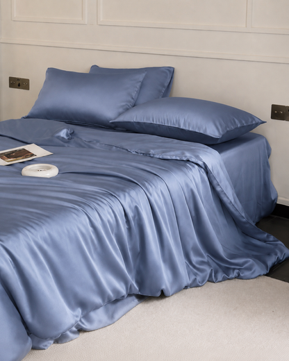 100% Mulberry Silk 3-Piece Duvet Cover Set