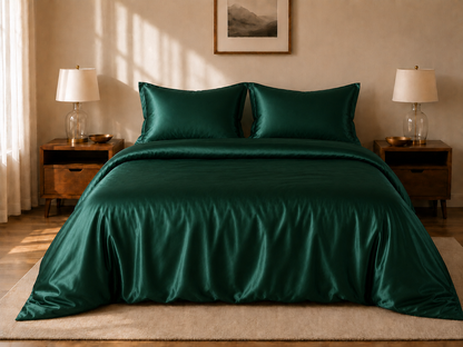 Grazamar Modal & Silk 4-Piece Duvet Cover Set
