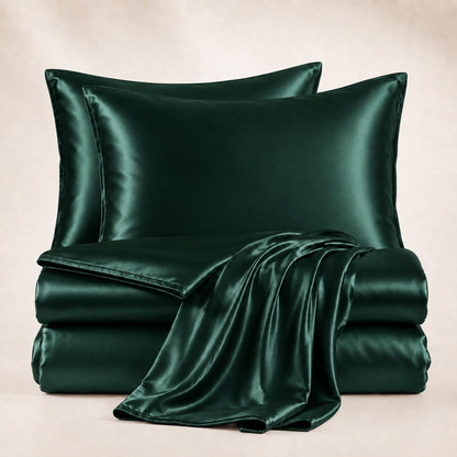 Grazamar Modal & Silk 4-Piece Duvet Cover Set
