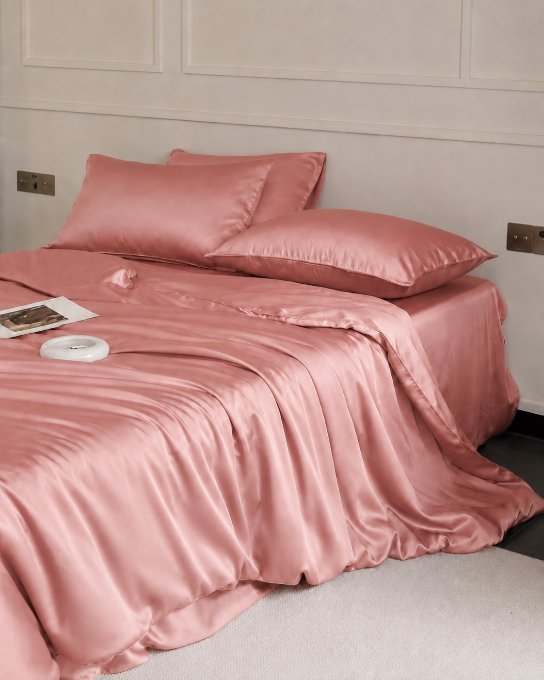100% Mulberry Silk 3-Piece Duvet Cover Set