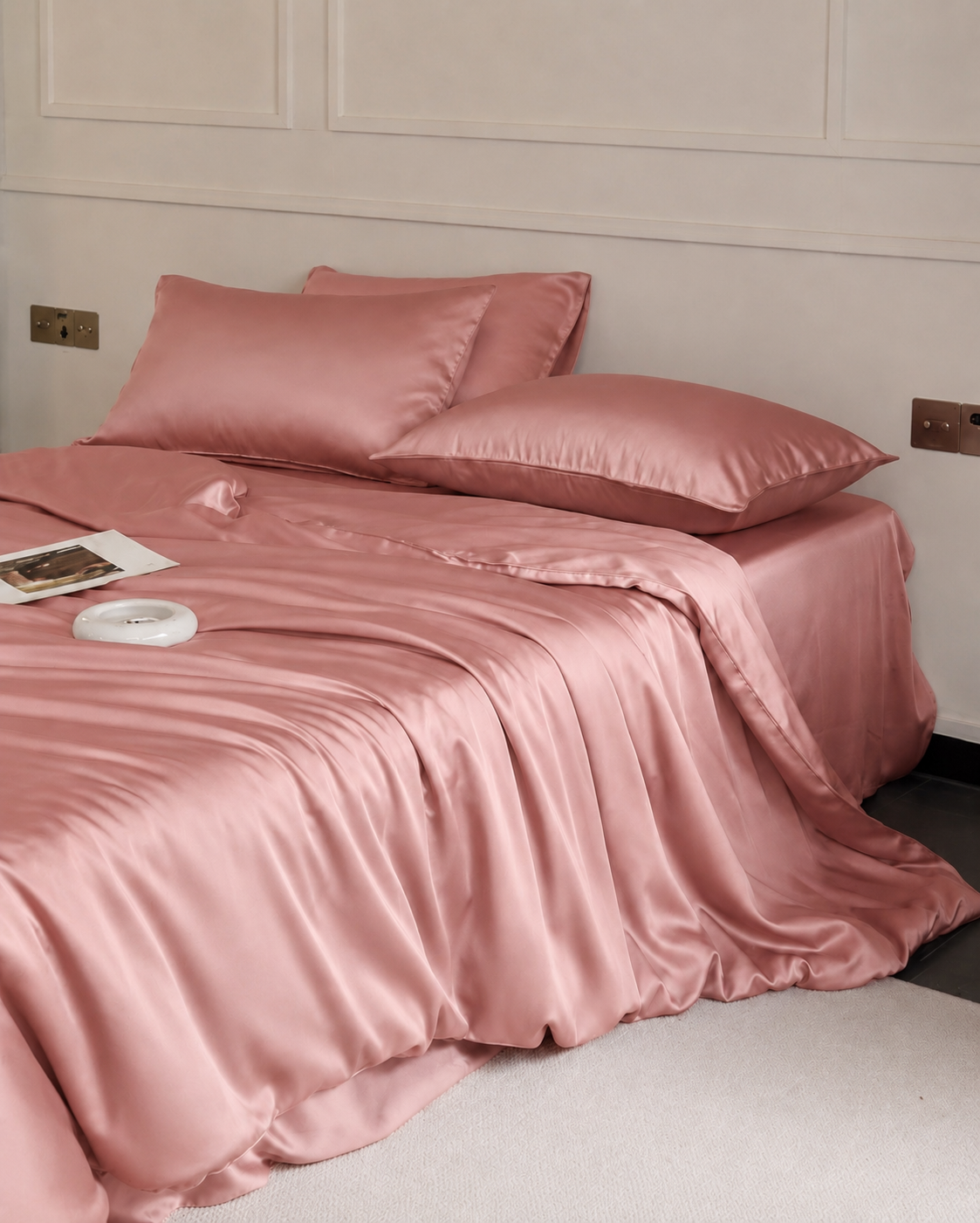 100% Mulberry Silk 3-Piece Duvet Cover Set