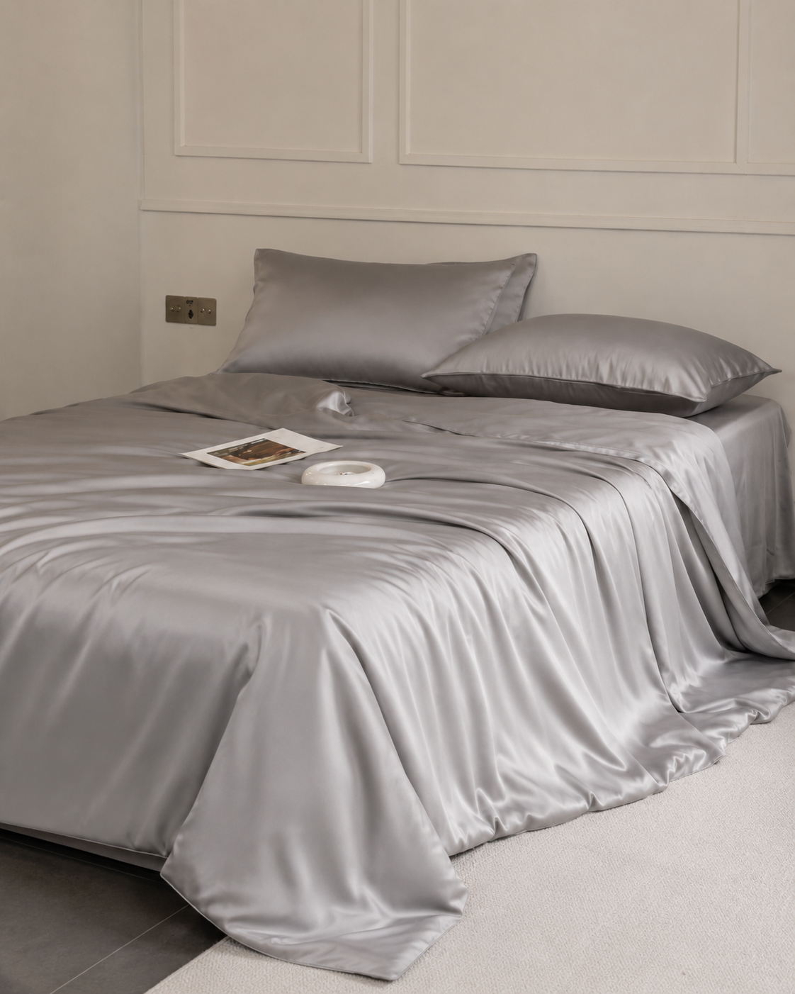 100% Mulberry Silk 3-Piece Duvet Cover Set