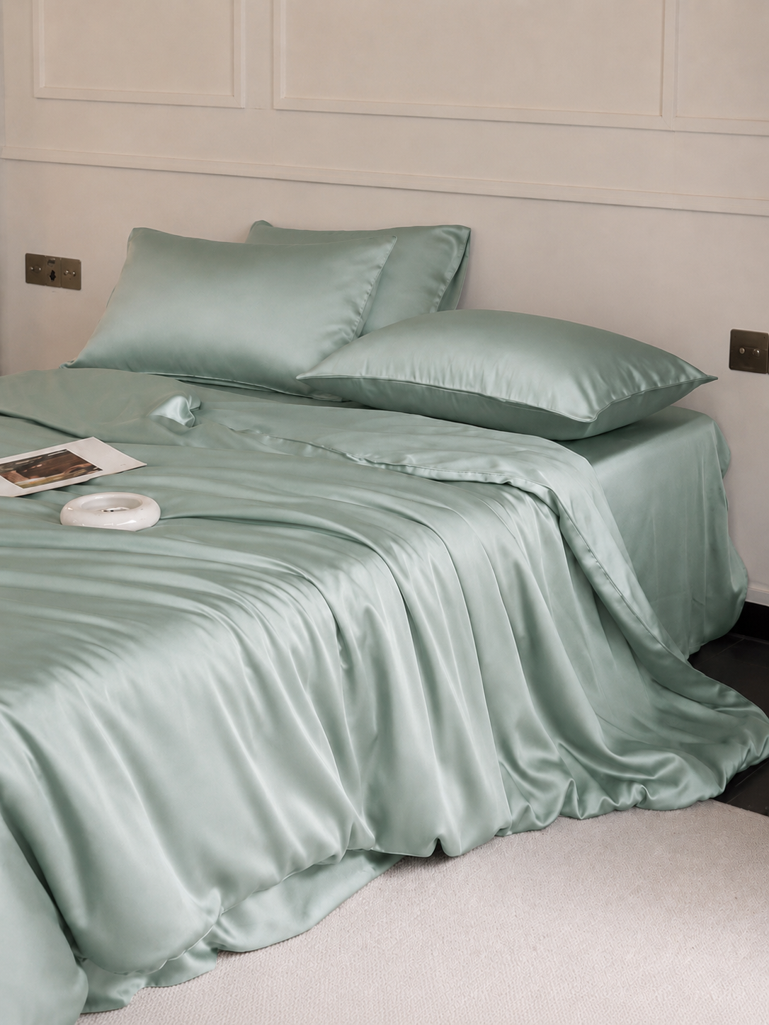 100% Mulberry Silk 3-Piece Duvet Cover Set