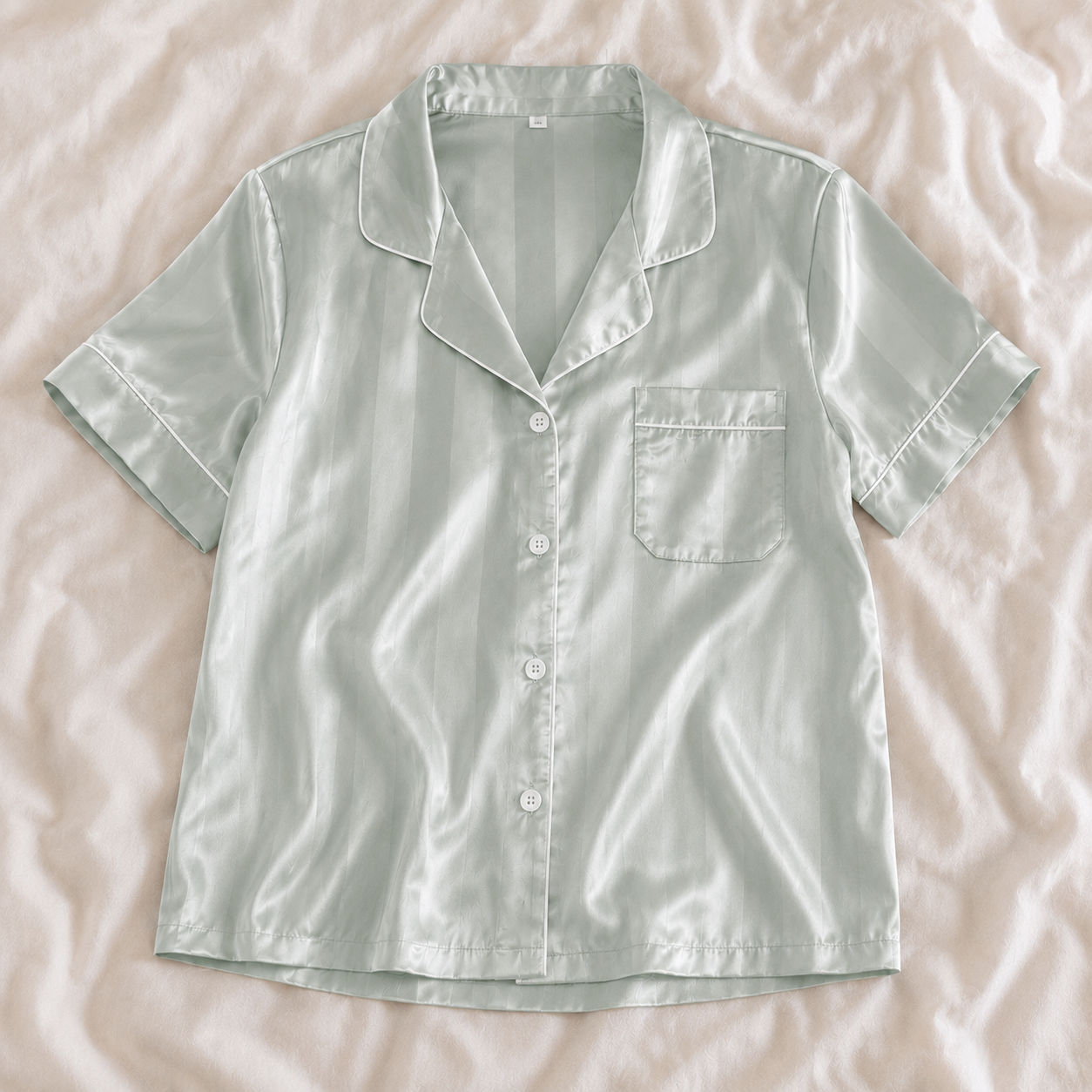 Grazamar Women’s Silky Satin Short-Sleeve Pajama Set