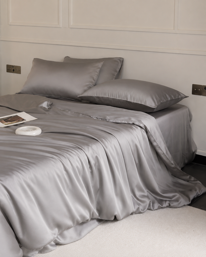 100% Mulberry Silk 3-Piece Duvet Cover Set