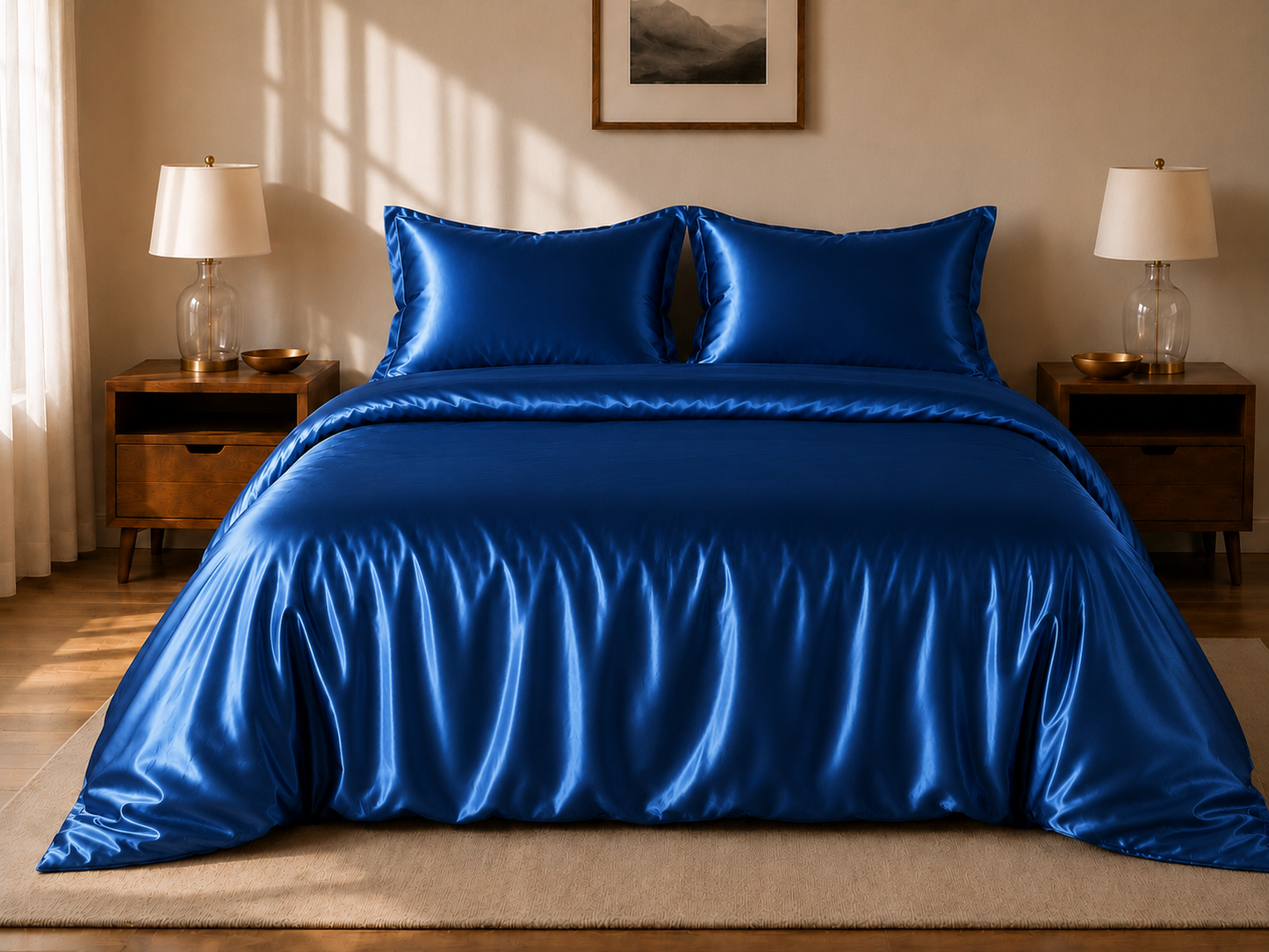 Grazamar Modal & Silk 4-Piece Duvet Cover Set