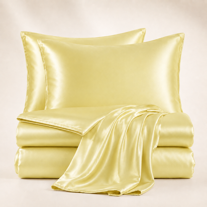 Grazamar Modal & Silk 4-Piece Duvet Cover Set