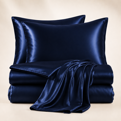 Grazamar Modal & Silk 4-Piece Duvet Cover Set