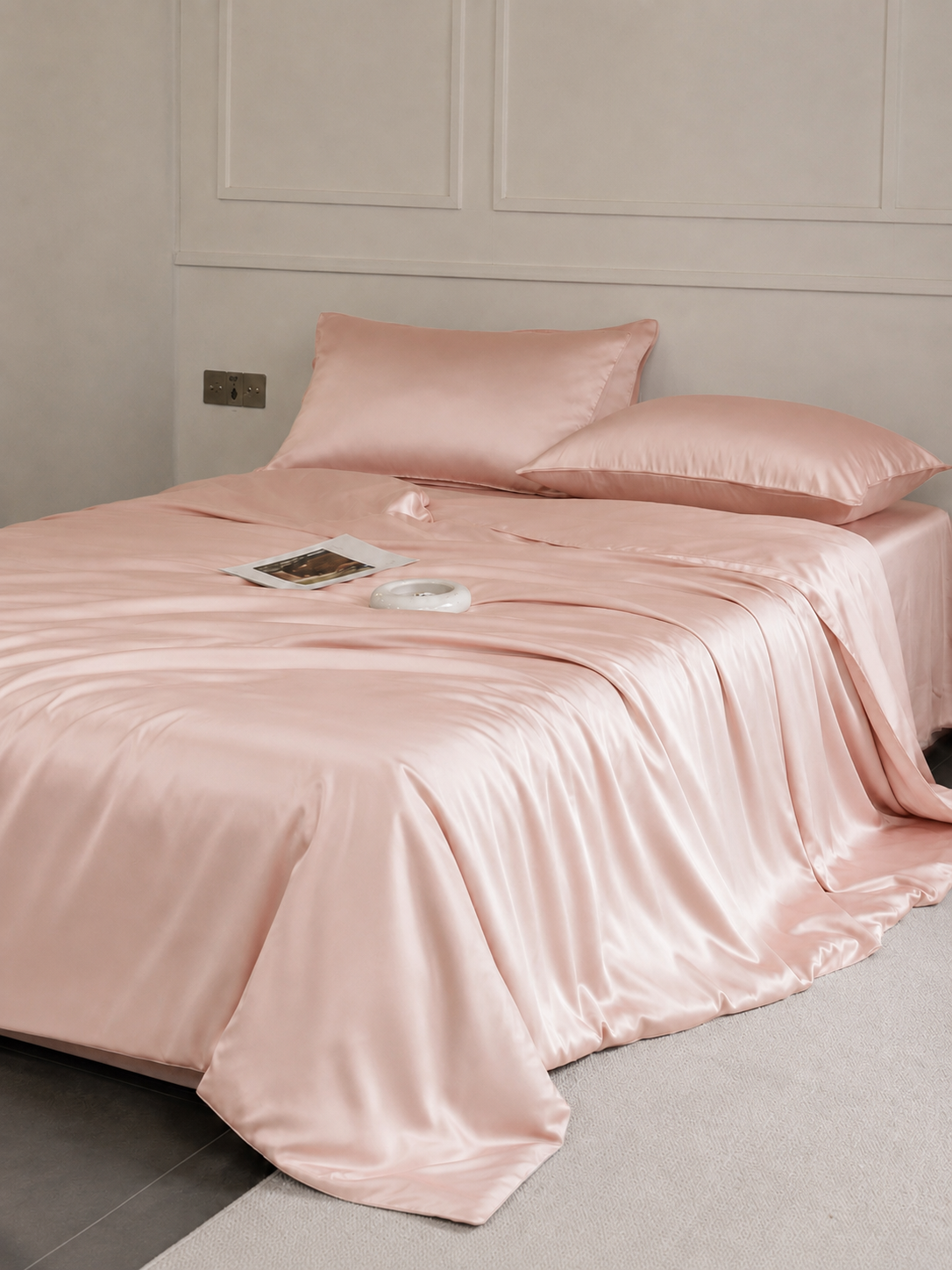 100% Mulberry Silk 3-Piece Duvet Cover Set