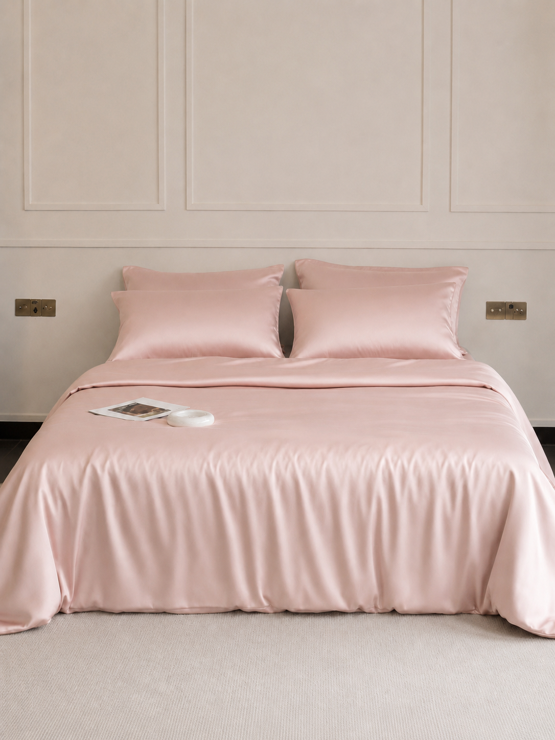100% Mulberry Silk 3-Piece Duvet Cover Set