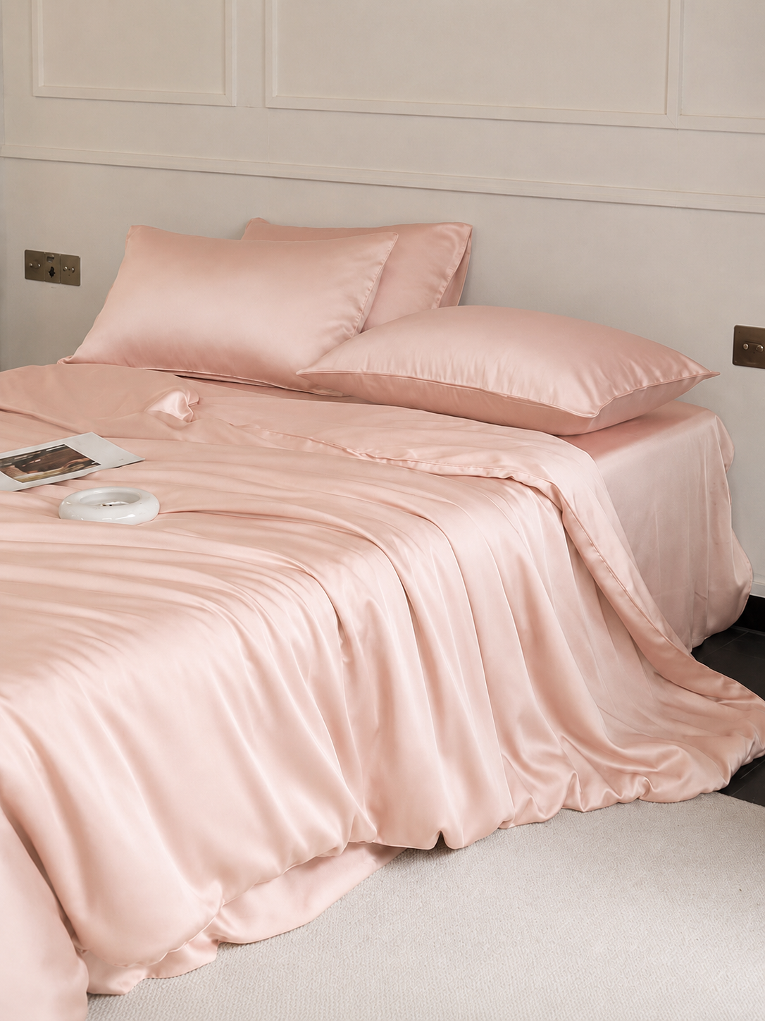 100% Mulberry Silk 3-Piece Duvet Cover Set