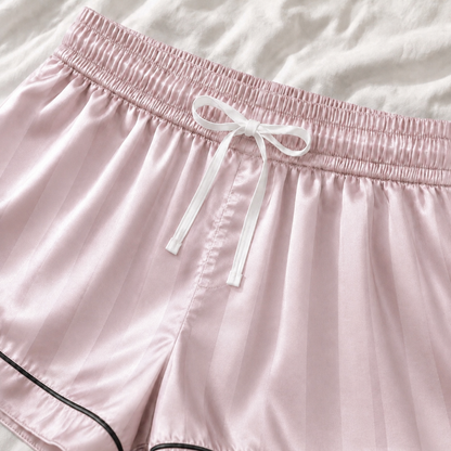 Grazamar Women’s Silky Satin Short-Sleeve Pajama Set