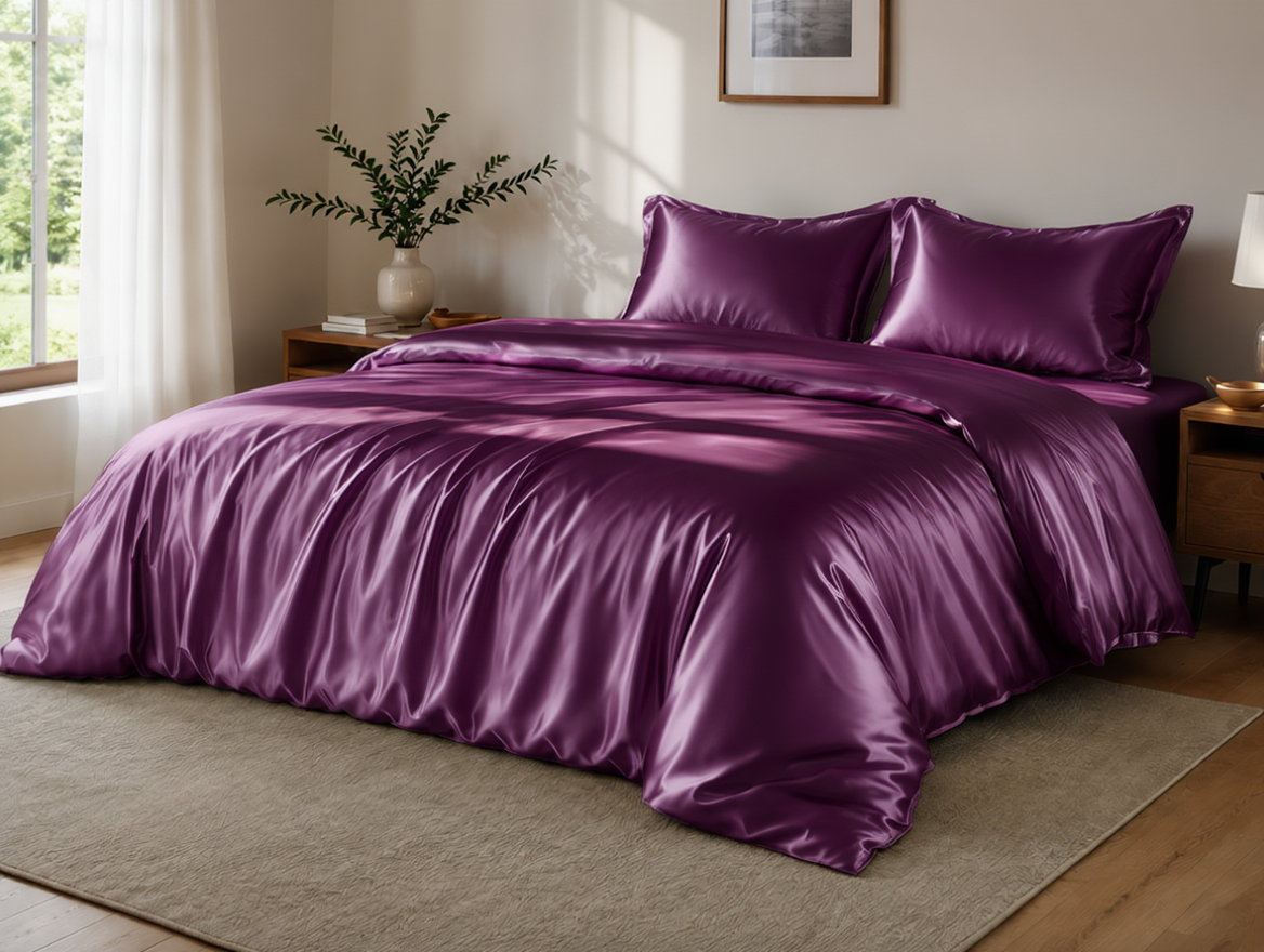 Grazamar Modal & Silk 3-Piece Duvet Cover Set