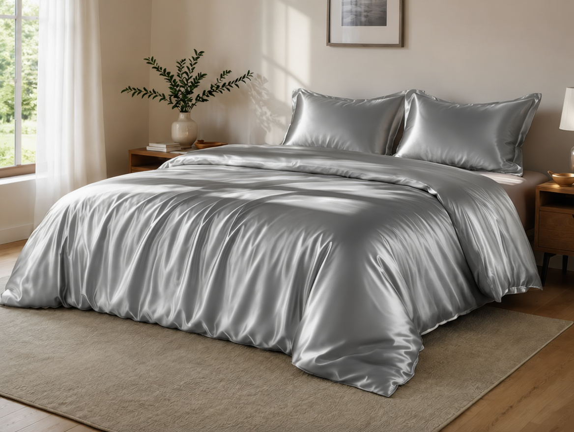 Grazamar Modal & Silk 3-Piece Duvet Cover Set