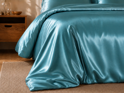 Grazamar Modal & Silk 4-Piece Duvet Cover Set
