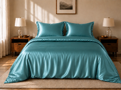 Grazamar Modal & Silk 4-Piece Duvet Cover Set