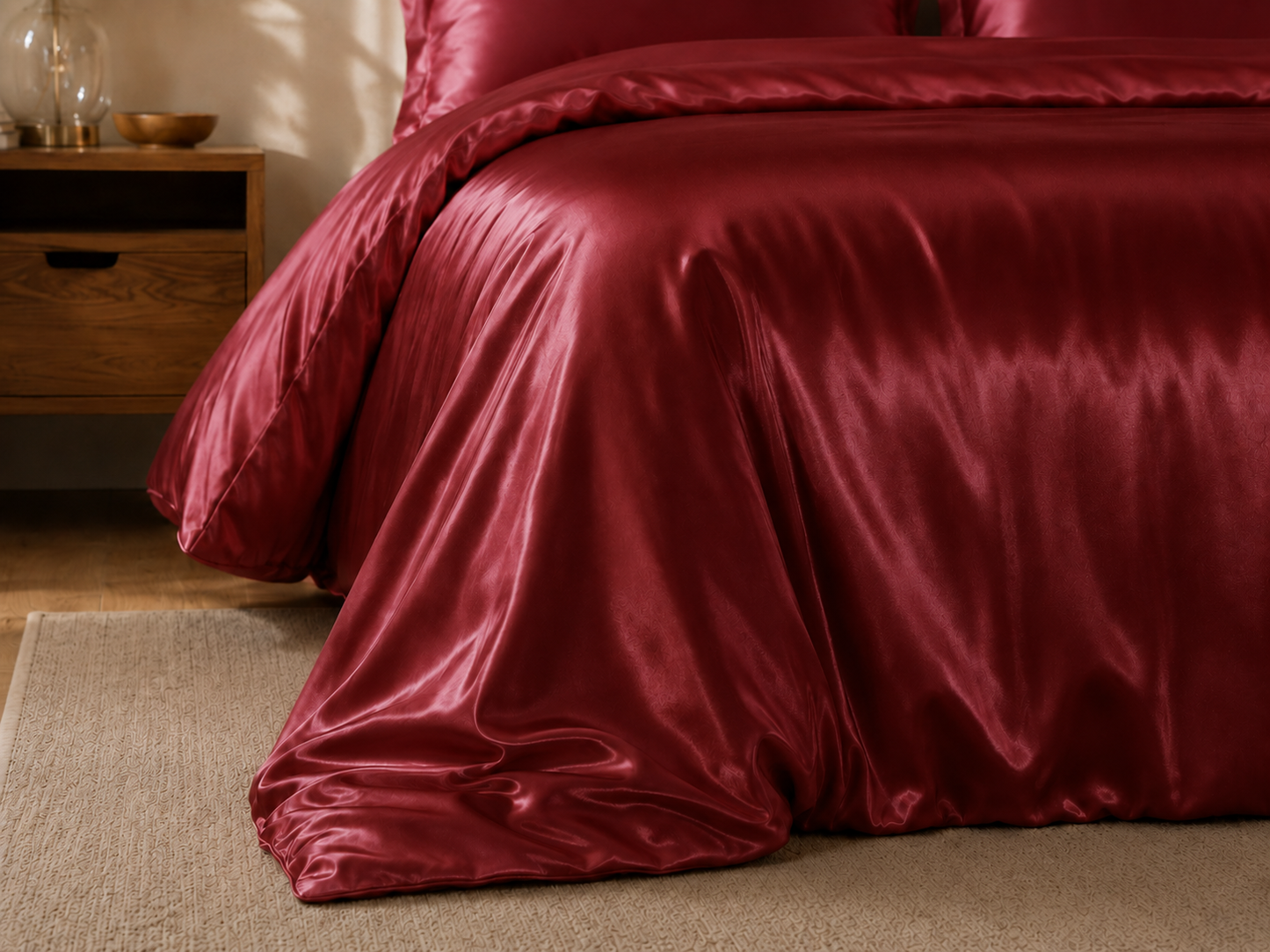 Grazamar Modal & Silk 4-Piece Duvet Cover Set