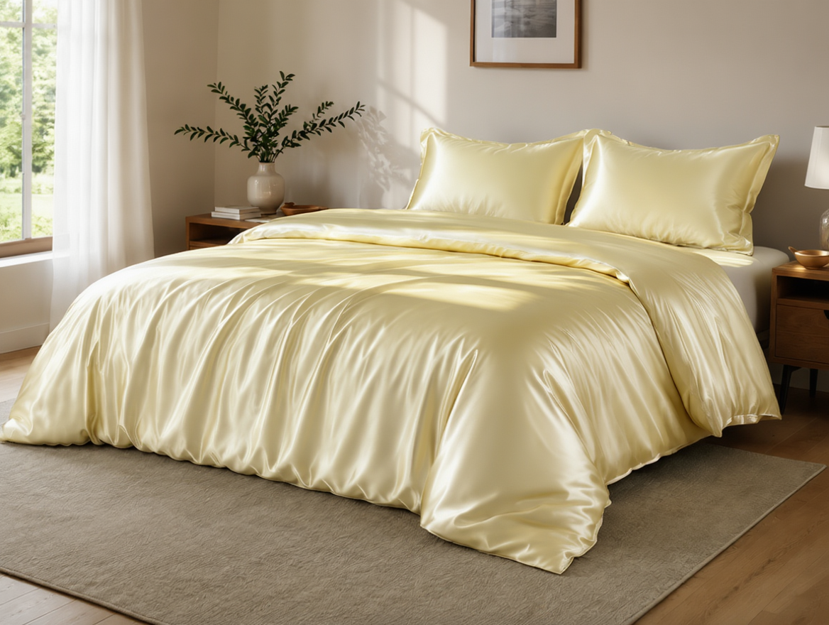 Grazamar Modal & Silk 3-Piece Duvet Cover Set