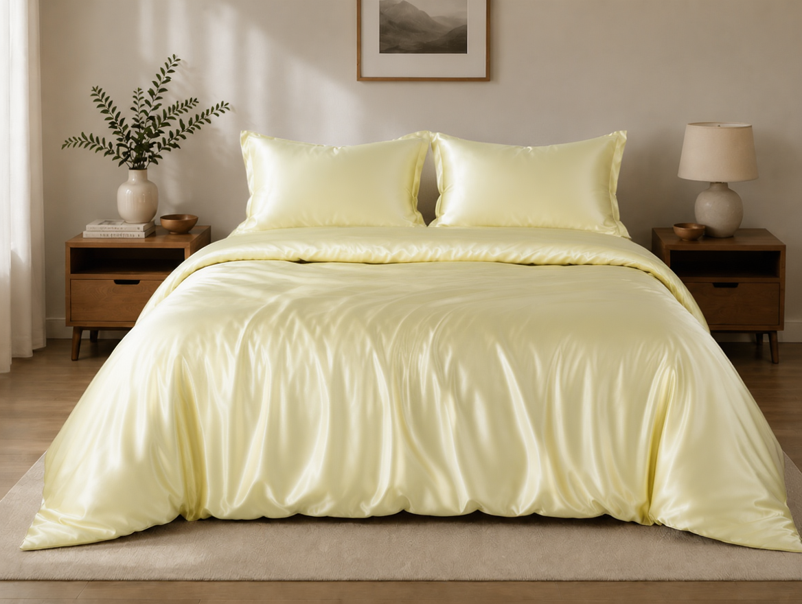 Grazamar Modal & Silk 3-Piece Duvet Cover Set