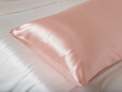 jade satin pillow on a white background